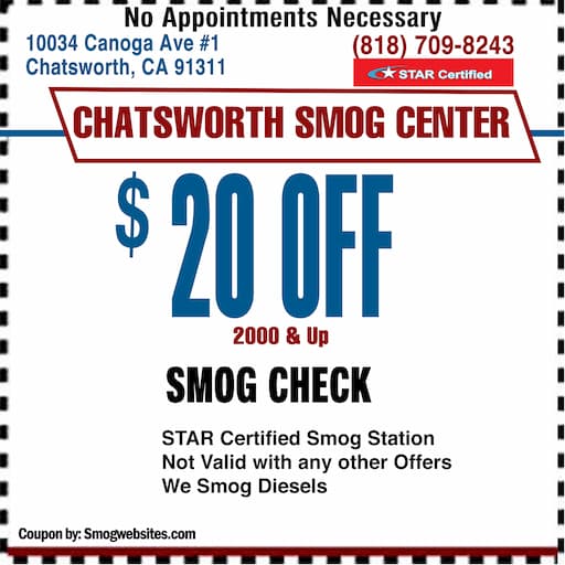 Smog Check Coupon Chatsworth